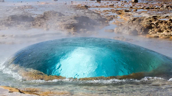 Gejzír Strokkur na Islandu — Stock fotografie