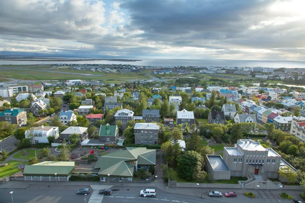 Weergave van Reykjavik, de hoofdstad van IJsland — Stockfoto