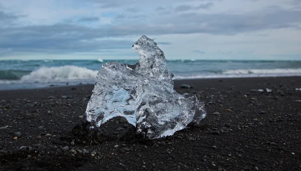 Translucent piece of ice — Stock Photo, Image