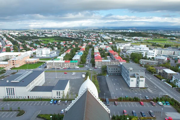 Weergave van Reykjavik, de hoofdstad van IJsland — Stockfoto