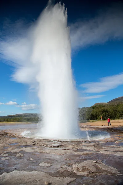 Strokkur Geyser na Islândia Imagem De Stock