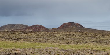 İzlanda volkanik manzara