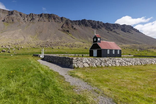 Svart kyrka Saurbaer. — Stockfoto