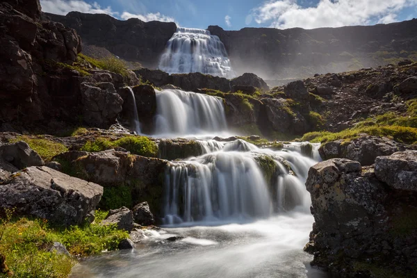 Dynjandi vodopád na Islandu — Stock fotografie