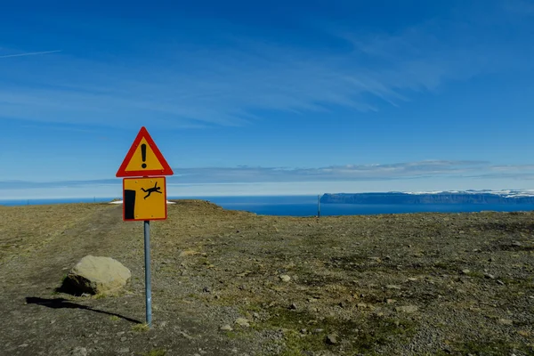 Logga på Island titta ut — Stockfoto