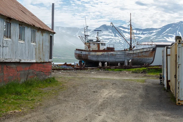 İzlanda'nın Kuzey balıkçı kasabası. — Stok fotoğraf