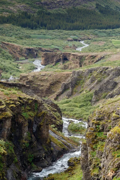 Izland, Glymur vízesés — Stock Fotó