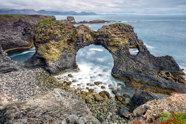natural rock gate in Arnarstapi