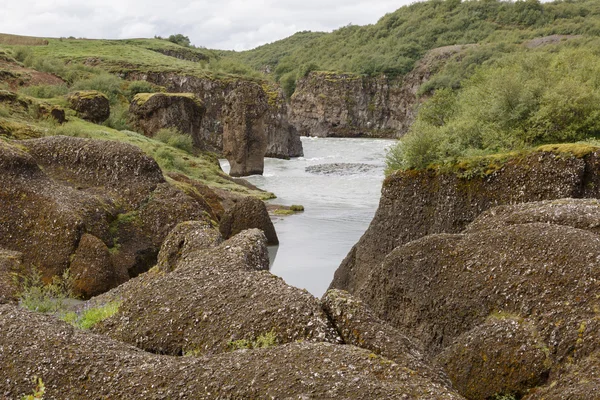 Glacier river Hvita at Iceland — Stock Photo, Image