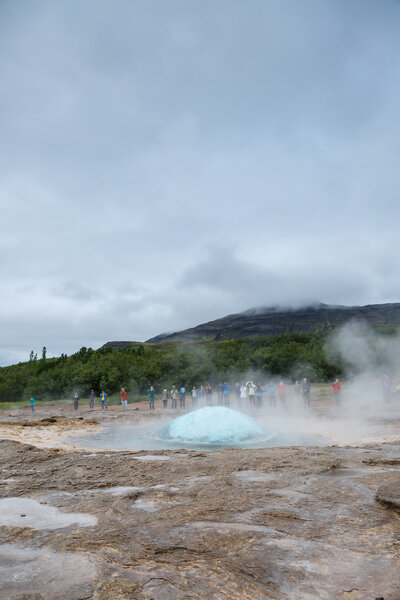 Strokkur geysir eruption