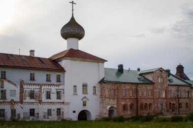 Solovetsky manastır kalıntıları.