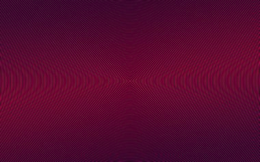 Koyu kırmızı ve mor bir gradyan içeren simetrik soyut bir arkaplan. Eşmerkezli kıvrımlı çizgiler ve küçük kare çizgiler büyüleyici bir görsel etki yaratır.