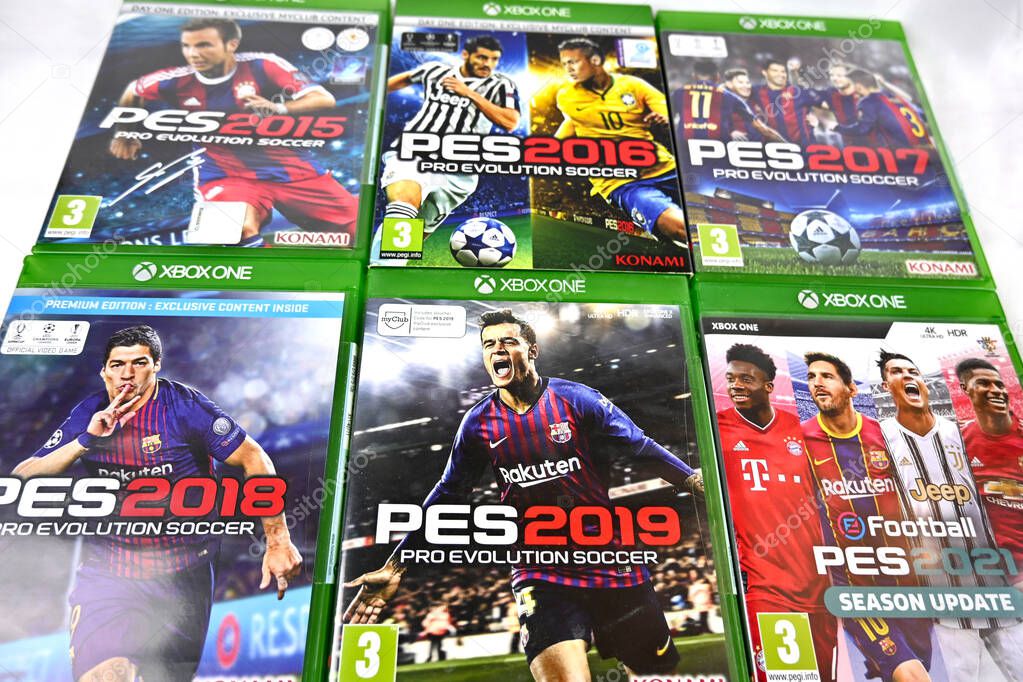 PES Pro Evolution Soccer video game series covers (2010s)