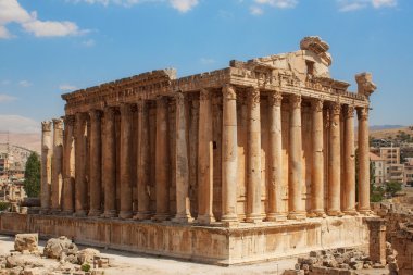 Bacchus temple at the Roman ancient ruins of Baalbek. clipart