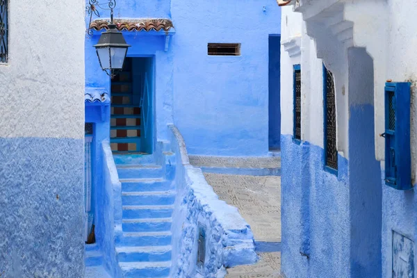 Ingresso Una Delle Vecchie Case Medina Chefchaouen Chaouen Marocco Città — Foto Stock