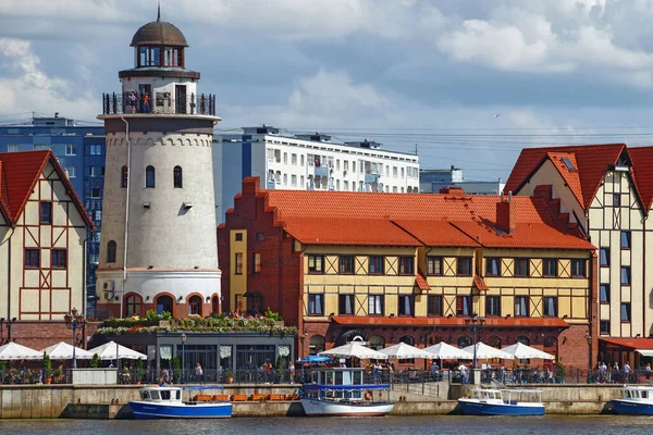 Kaliningrad Russland August 2019 Blick Auf Den Berühmten Ethnographischen Bezirk — Stockfoto