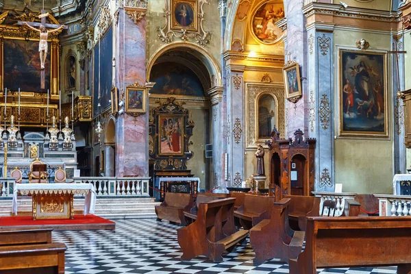 Bergamo Italy Μαΐου 2019 Τμήμα Της Κεντρικής Αίθουσας Στην Καθολική — Φωτογραφία Αρχείου