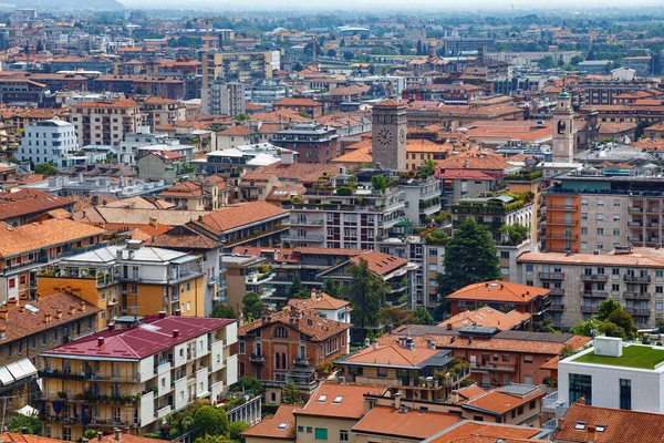 Veduta Aerea Della Bergamo Nel Nord Italia Bergamo Una Città — Foto Stock