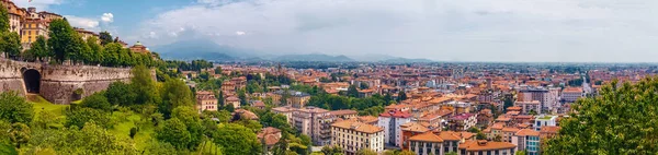 Luftaufnahme Der Altstadt Von Bergamo Norditalien Bergamo Ist Eine Stadt — Stockfoto