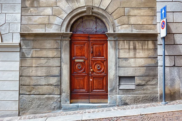 Vista Histórica Porta Madeira Bérgamo Norte Itália Bergamo Uma Cidade — Fotografia de Stock