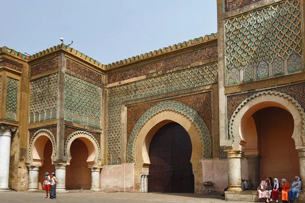 Meknes Morocco June 2017 Bab Mansour Gate Meknes 1732 완성되었다 — 스톡 사진