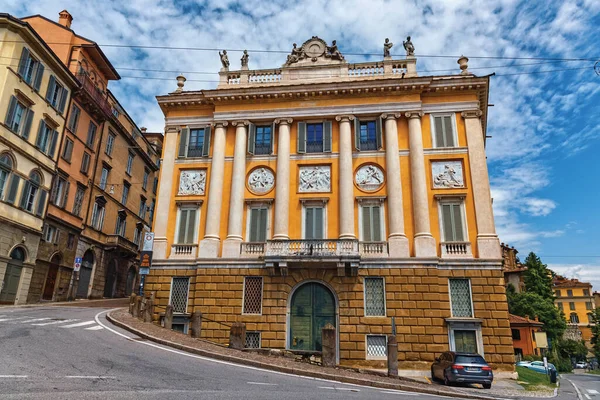 Bergamo Italië Mei 2019 Zicht Oude Historische Gebouwen Opper Bergamo — Stockfoto