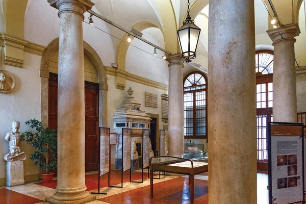 Бергамо Италия Мая 2019 Года Интерьеры Знаменитой Библиотеки Бергамо Biblioteca — стоковое фото