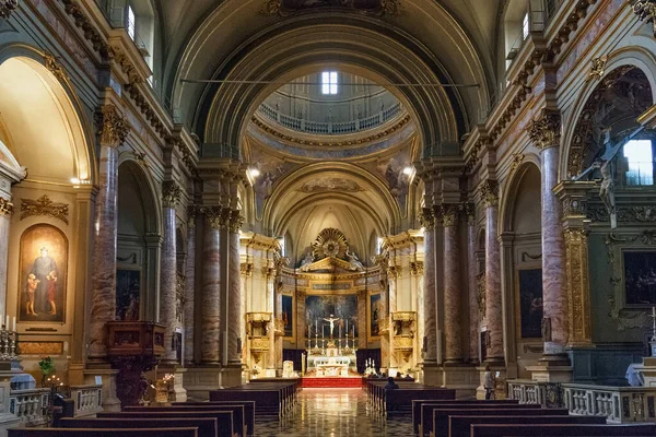 Bergamo Italy Μαΐου 2019 Εσωτερικό Της Ρωμαιοκαθολικής Εκκλησίας Sant Alessandro — Φωτογραφία Αρχείου