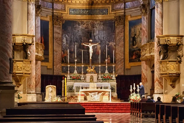 Bergamo Talya Mayıs 2019 Colonna Daki Roma Katolik Kilisesi Sant — Stok fotoğraf