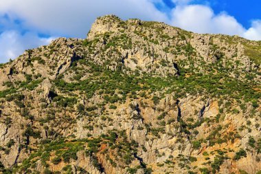 Chefchaouen (Chaouen), Fas 'taki dağların havadan görünüşü.