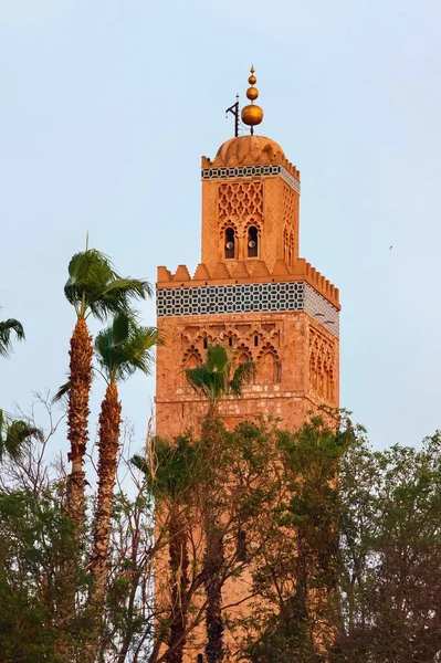 Mezquita Koutoubia Barrio Medina Marrakech Marruecos Mezquita Más Grande Ciudad — Foto de Stock