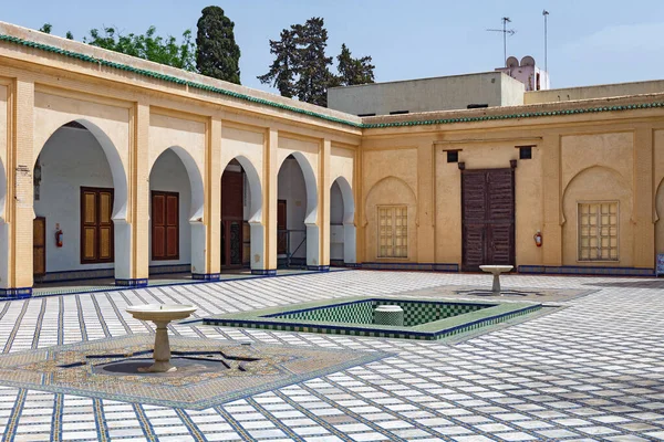 Fez Marruecos Junio 2017 Patio Del Dar Batha Antiguo Palacio —  Fotos de Stock