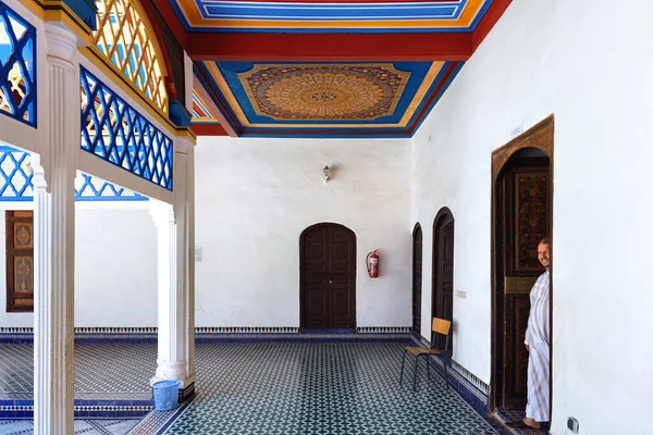Marrakesh Morocco 2017年6月5日 バイーア宮殿の内部 マラケシュの19世紀後半の宮殿です 今日では 市内でよく知られた歴史的建造物や観光スポットです — ストック写真