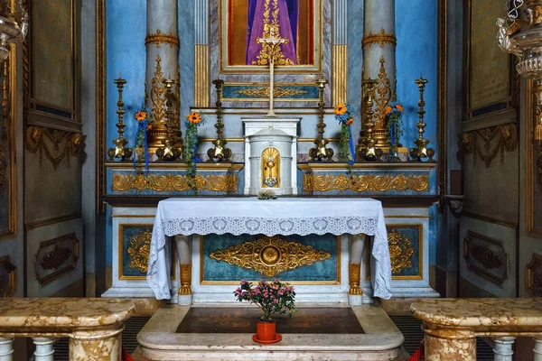 Bergamo Italy Μαΐου 2019 Πλευρικός Βωμός Στην Νεοκλασική Εκκλησία Του — Φωτογραφία Αρχείου