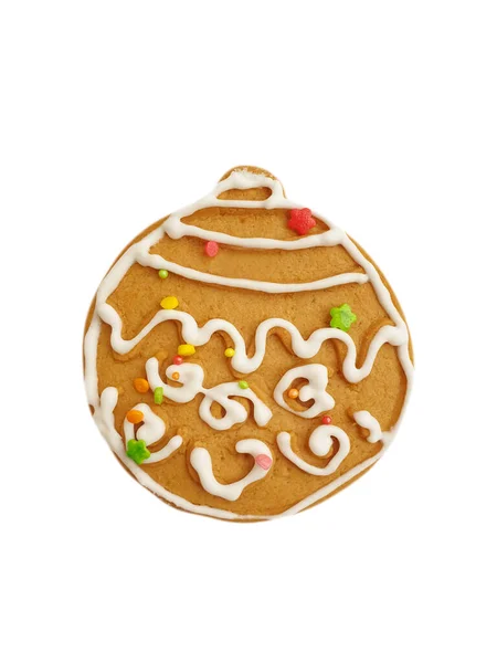 Galletas Navidad Aisladas Sobre Fondo Blanco — Foto de Stock