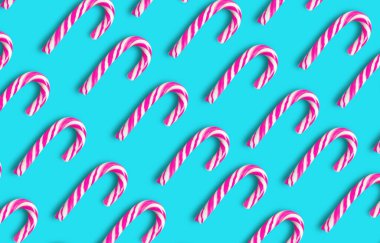 Renkli bir arka planda Noel şekeri