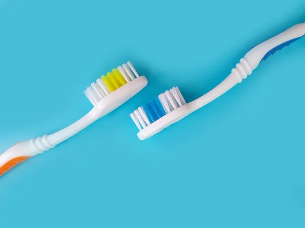 Toothbrush Colored Background — Stock Photo, Image