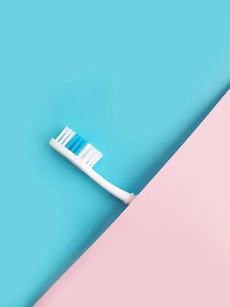 Toothbrush Colored Background — Stock Photo, Image