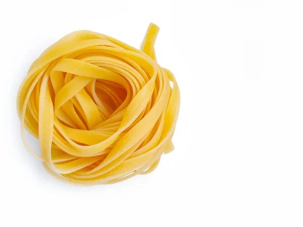 Homemade Noodles Isolated White Background — Stock Photo, Image