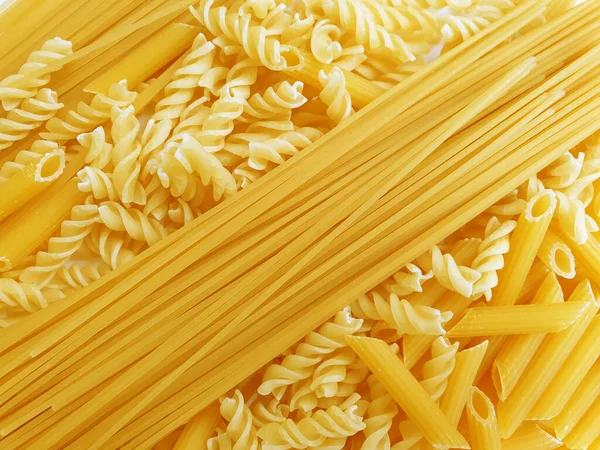 Olika Typer Torr Italiensk Pasta — Stockfoto