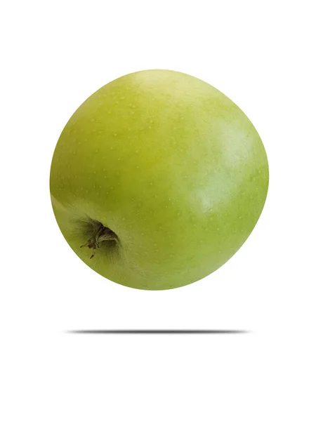 Manzana Verde Aislada Sobre Fondo Blanco — Foto de Stock