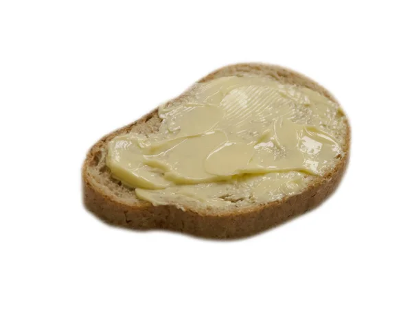 白を基調としたパンとバター — ストック写真