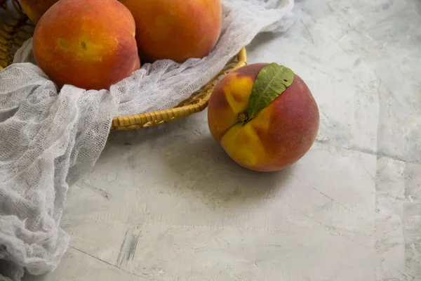 Fresh Peach Concrete Background — Stock Photo, Image
