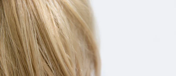 Beautiful Hair Blond Close Background — Stock Photo, Image