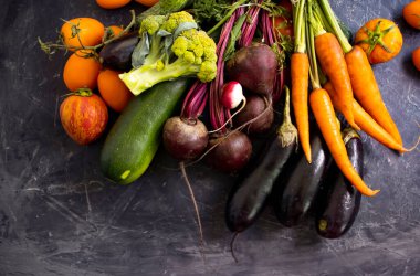 Taze farklı sebzeler arka plan besin