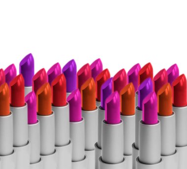 ruj beyaz arkaplanda izole edildi