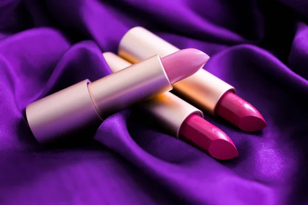 Lipstick Silk Background Elegance — Stock Photo, Image