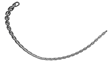 Gümüş metalden ağır kaldırım zinciri, güvenlik için dayanıklı tasarım, endüstriyel güç, moda aksesuarı, bağlantı gücü ve metalik cazibe.