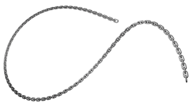 Modern bir bükülme ile dinamik gümüş zincir tasarıma endüstriyel kenar eklemek ve görsel bağlantı ve gücü sembolize etmek için mükemmel