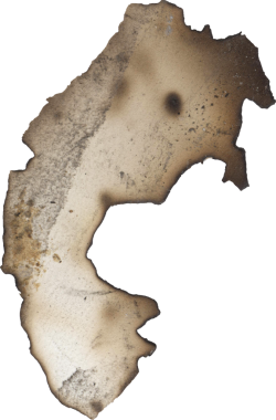 Çok güzel kavrulmuş ve eskimiş kağıt parçasının derin siyah arka planda kaplandığı çarpıcı soyut bir doku.